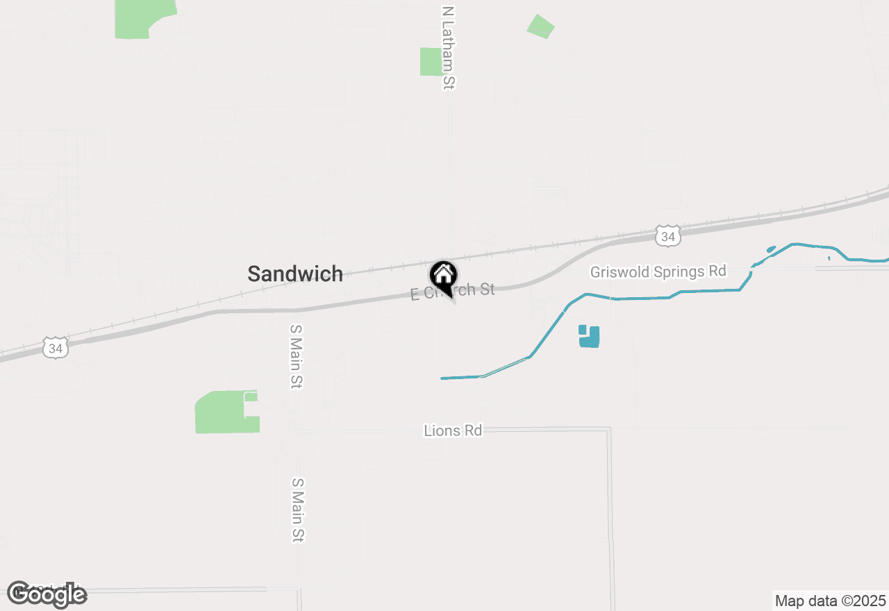 Map of 716/714 E Church Street, Sandwich, IL 60548