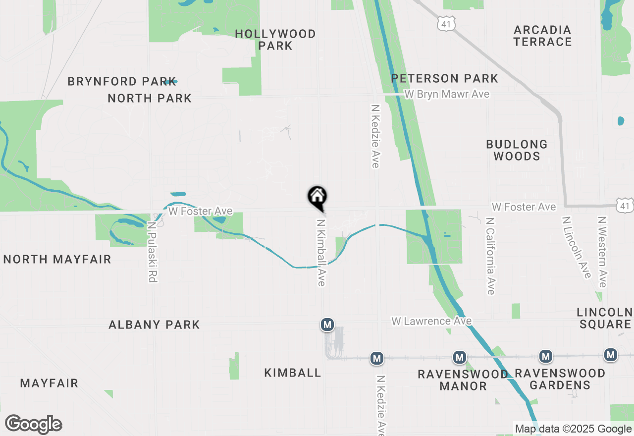 Map of 5140 N Kimball Avenue #2, Chicago, IL 60625