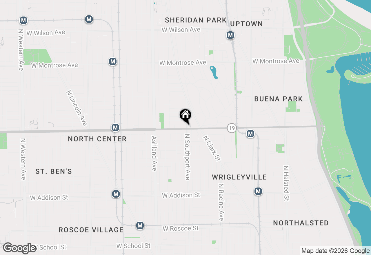 Map of 4000 N Southport Avenue #2N, Chicago, IL 60613