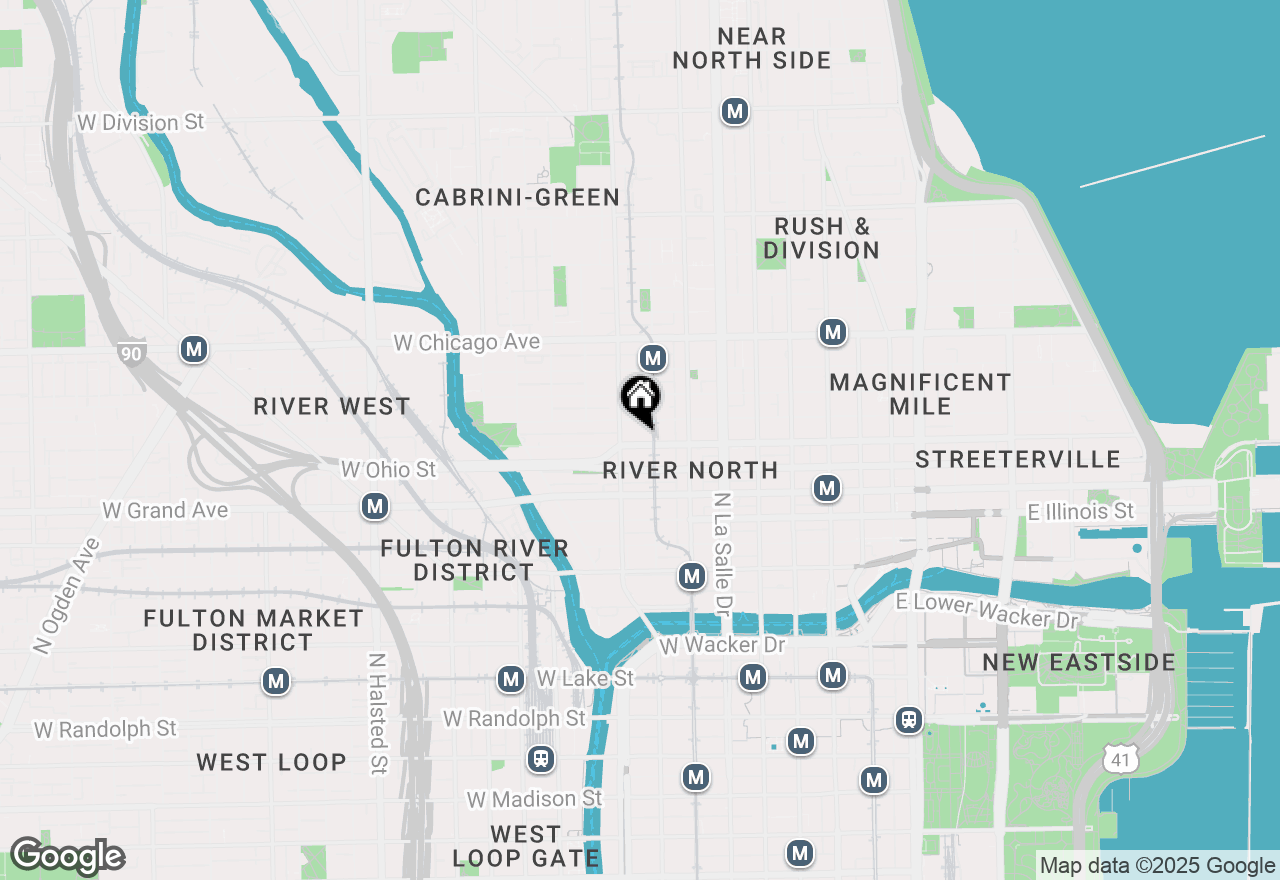 Map of 630 N Franklin Street #520, Chicago, IL 60654