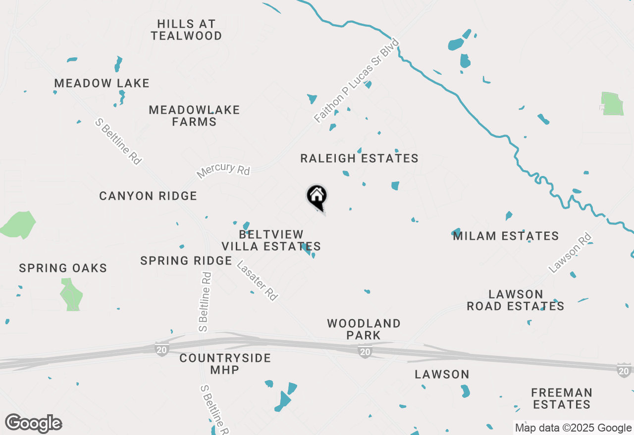 Map of 134 Arbor Hills Road, Balch Springs, TX 75181