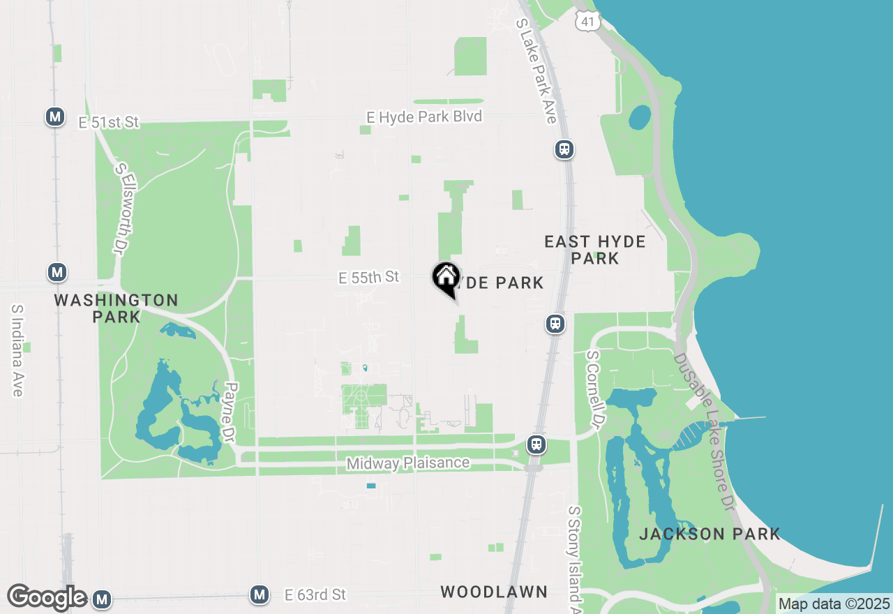 Map of 5545 S Kimbark Avenue #3, Chicago, IL 60637