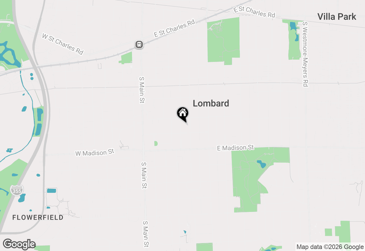 Map of 519 S Craig Place, Lombard, IL 60148