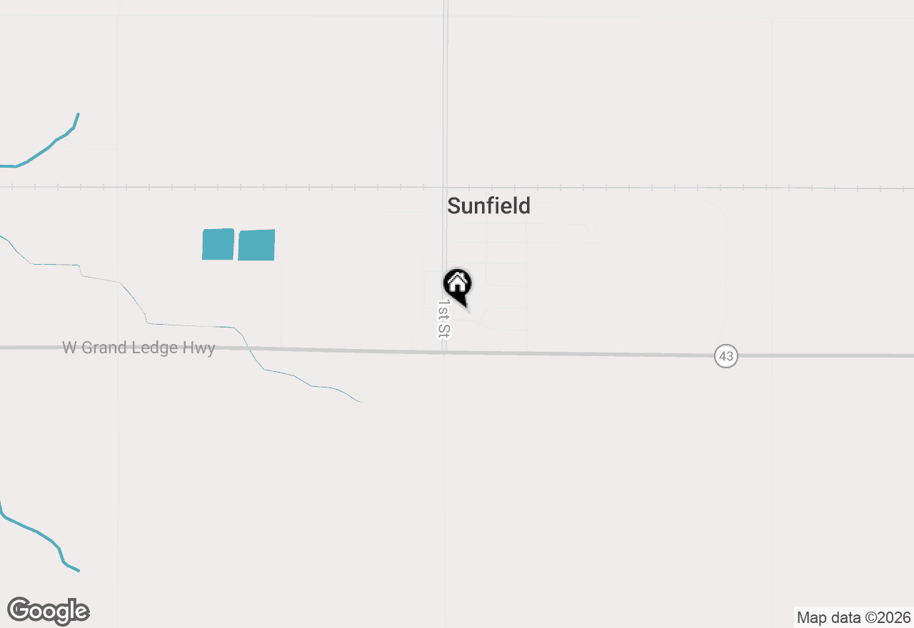 Map of 398 Lee Street, Sunfield, MI 48890