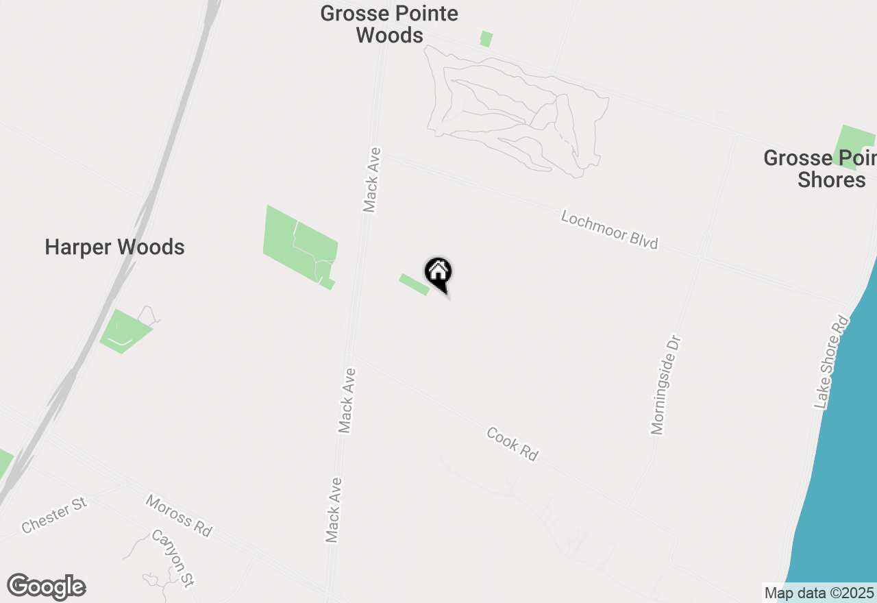 Map of 20014 Holiday Road, Grosse Pointe Woods, MI 48236