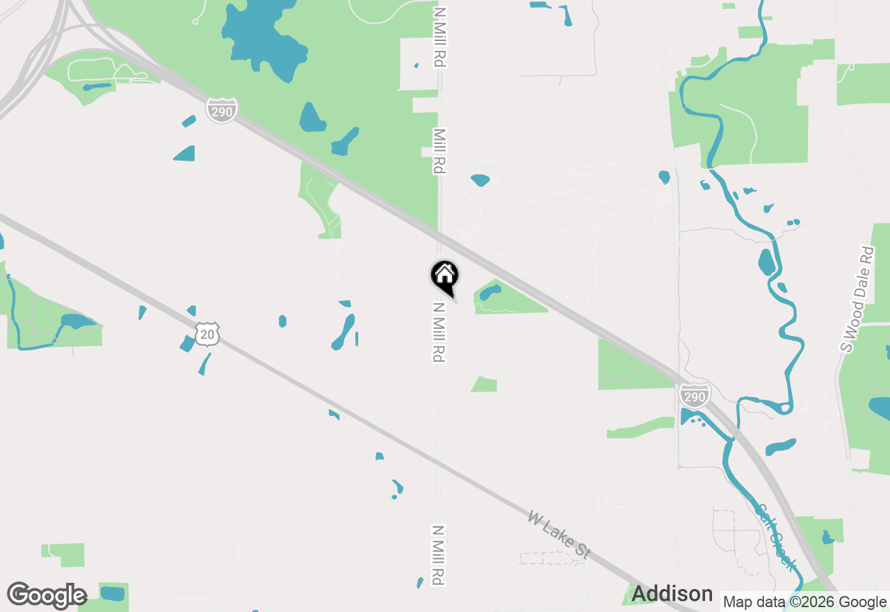 Map of 981 N Mill Road, Addison, IL 60101