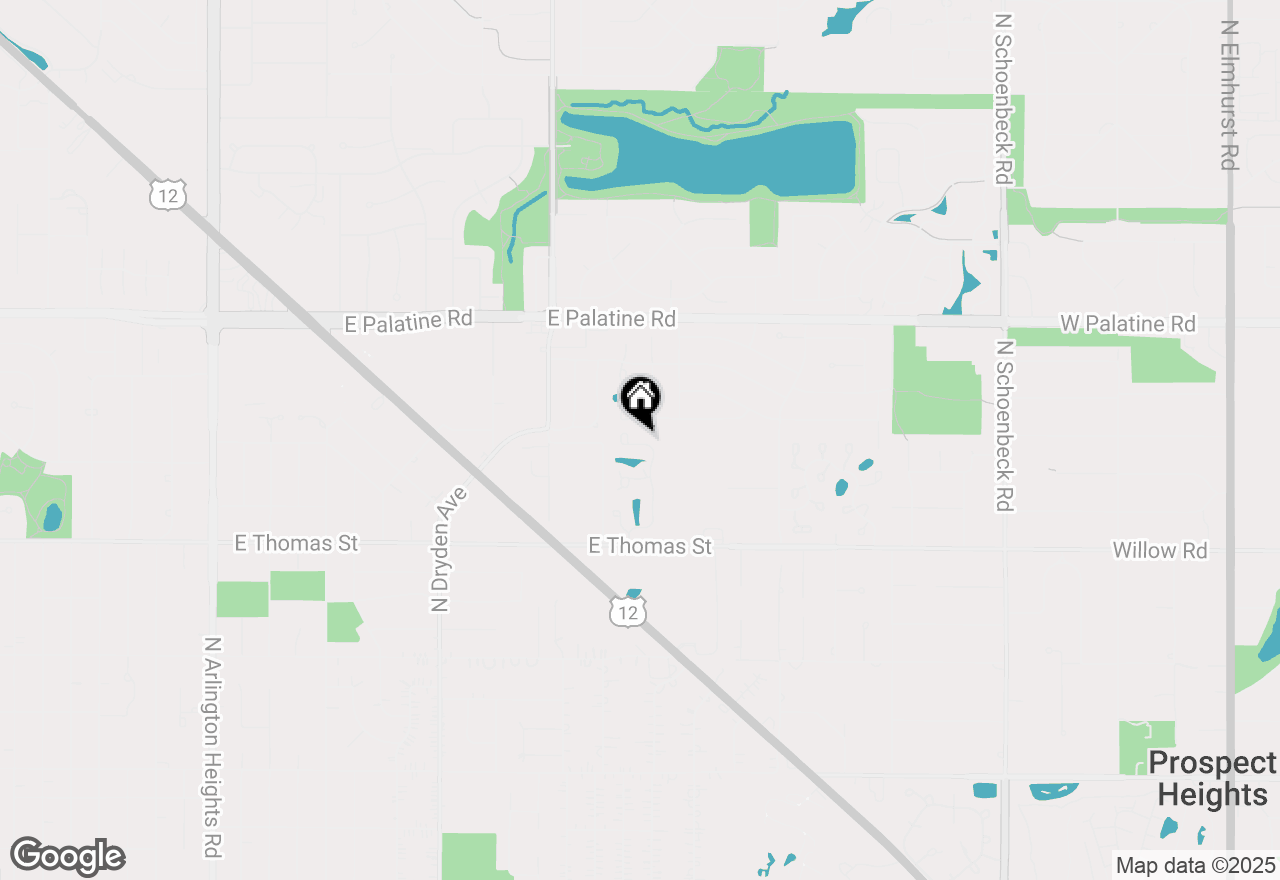Map of 1649 N Courtland Drive, Arlington Heights, IL 60004