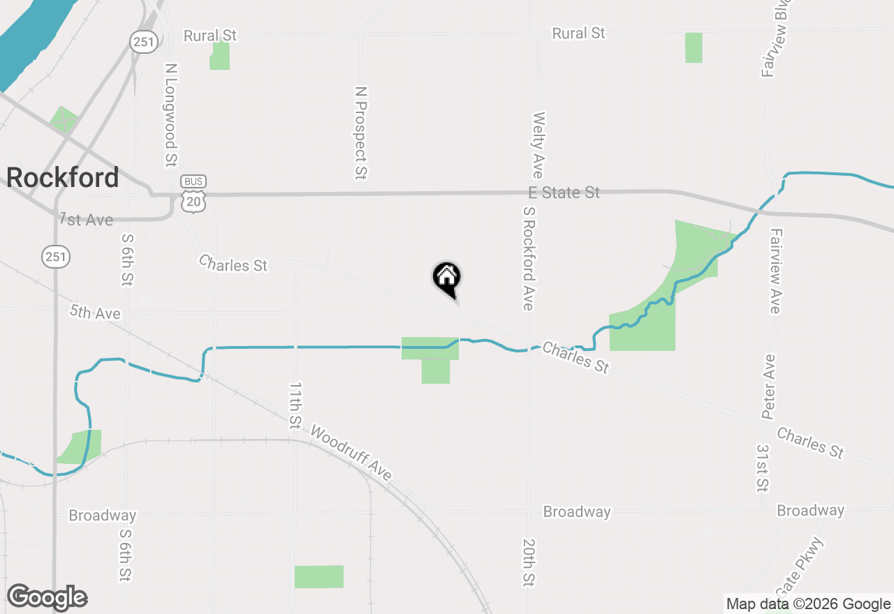 Map of 2112 Charles Street, Rockford, IL 61104