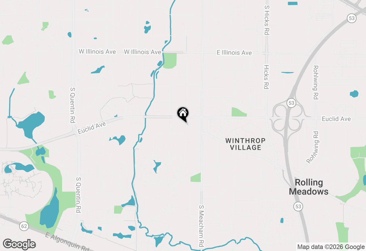 Map of 1758 S Brockway Street, Palatine, IL 60067