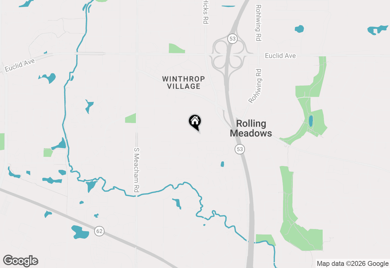 Map of 317 E Forest Lane, Palatine, IL 60067
