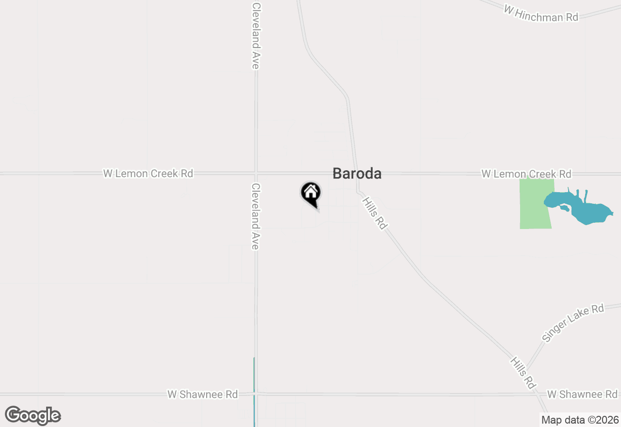 Map of 9058 4th Street, Baroda, MI 49101