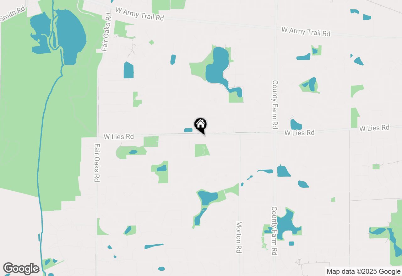 Map of 1143 Hill Crest Drive, Carol Stream, IL 60188