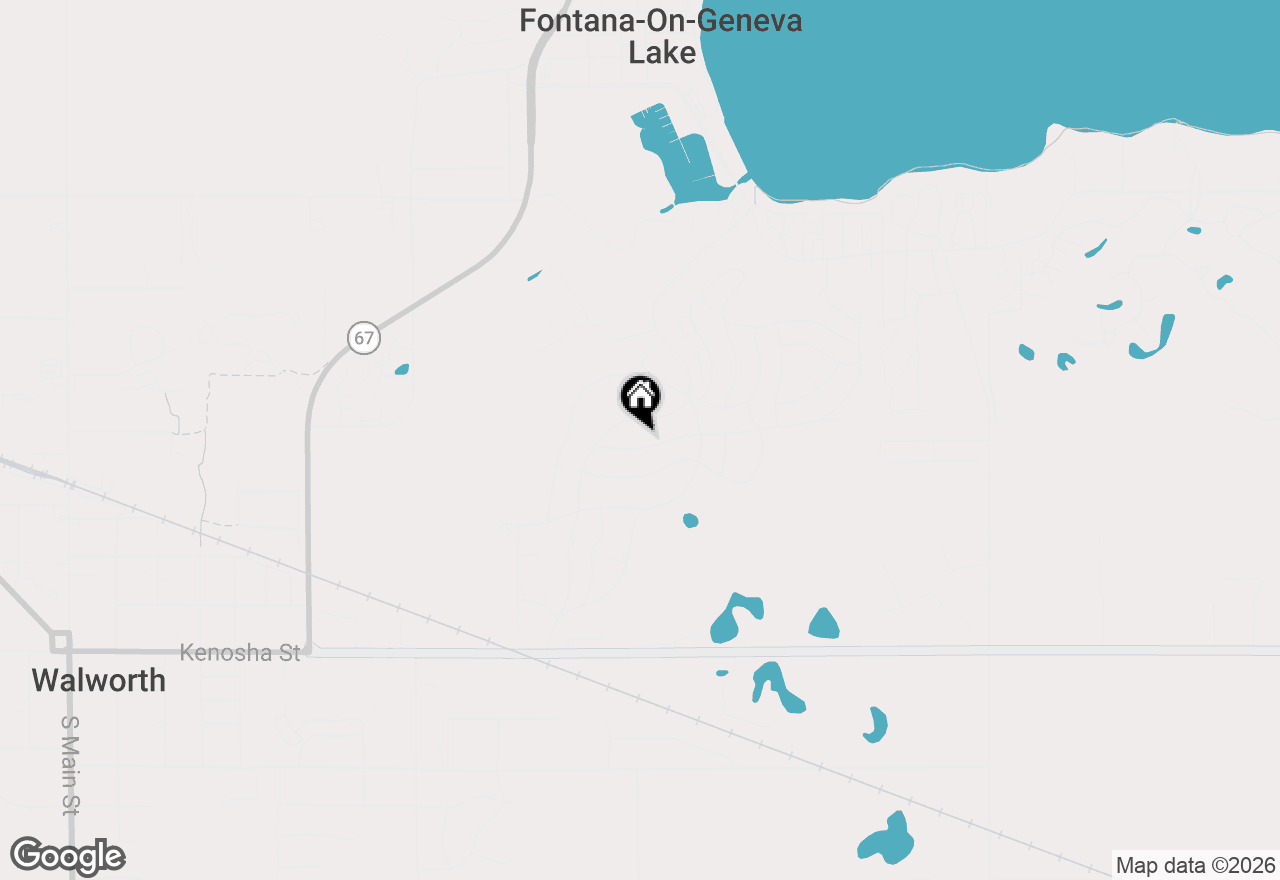 Map of 242 Waubun Dr, Fontana, WI 53125