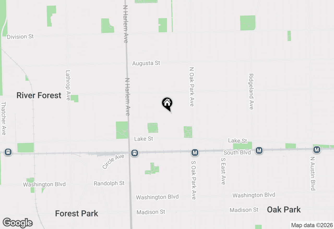 Map of 6 Elizabeth Court, Oak Park, IL 60302