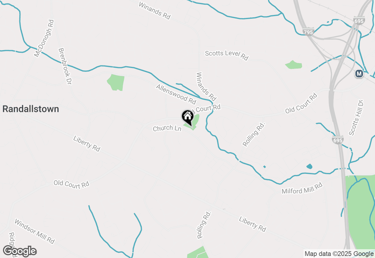 Map of 8404 Church Lane, Randallstown, MD 21133