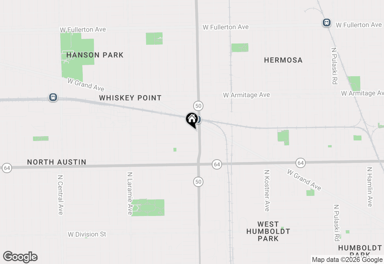 Map of 4825 W Bloomingdale Avenue #1R, Chicago, IL 60639