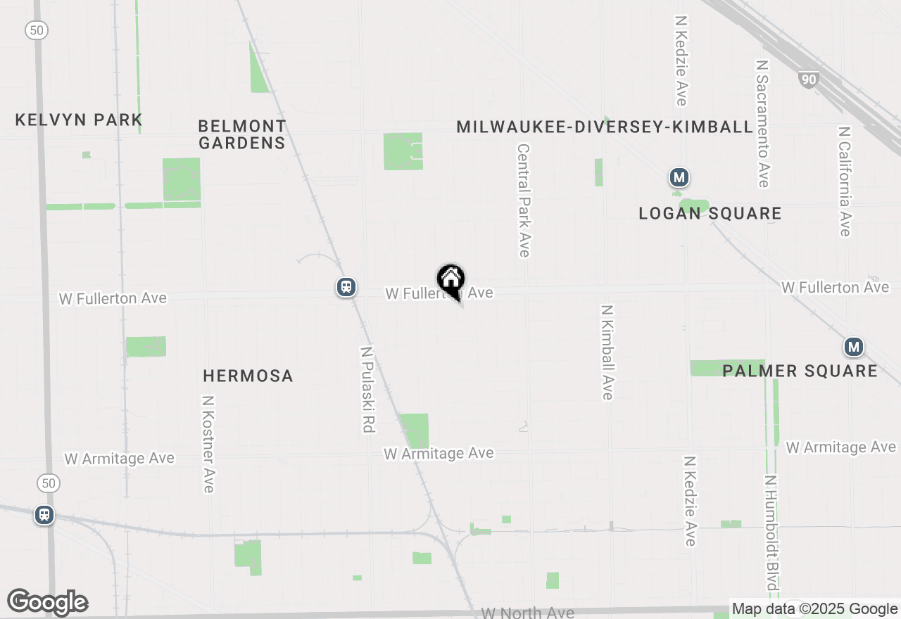 Map of 2333 N Hamlin Avenue #1, Chicago, IL 60647