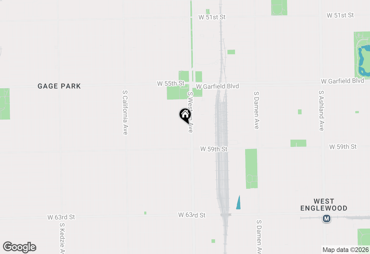 Map of 5741 S Artesian Avenue, Chicago, IL 60629