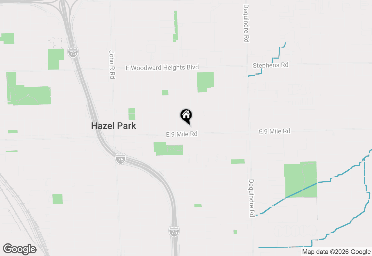Map of 23044 Harding Avenue, Hazel Park, MI 48030