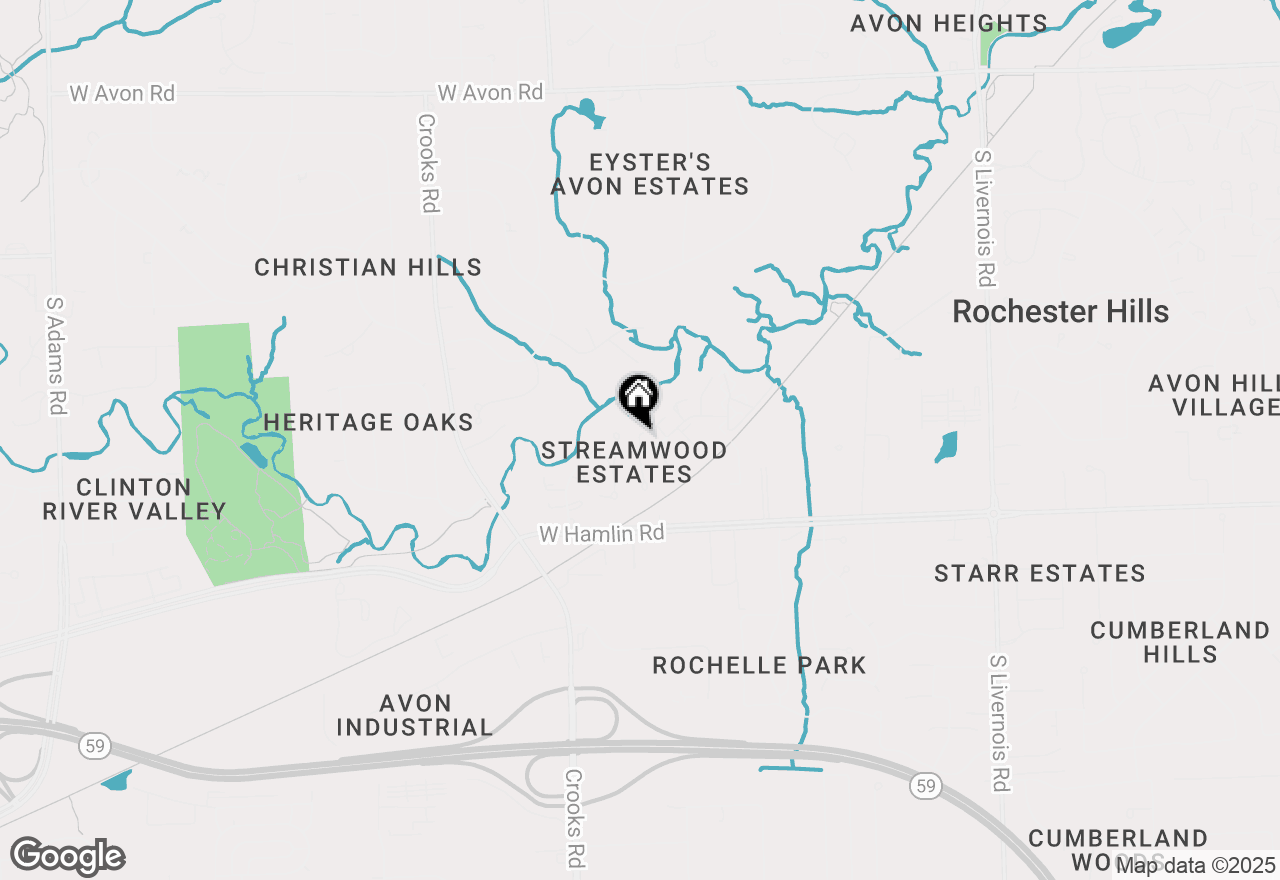 Map of 1931 Allenway, Rochester Hills, MI 48309