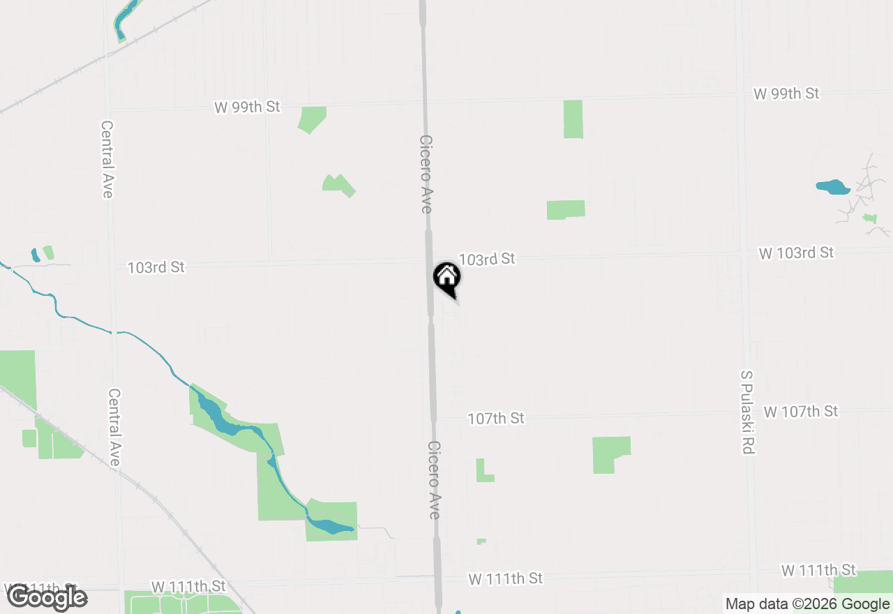 Map of 10404 S Keating Avenue #2B, Oak Lawn, IL 60453