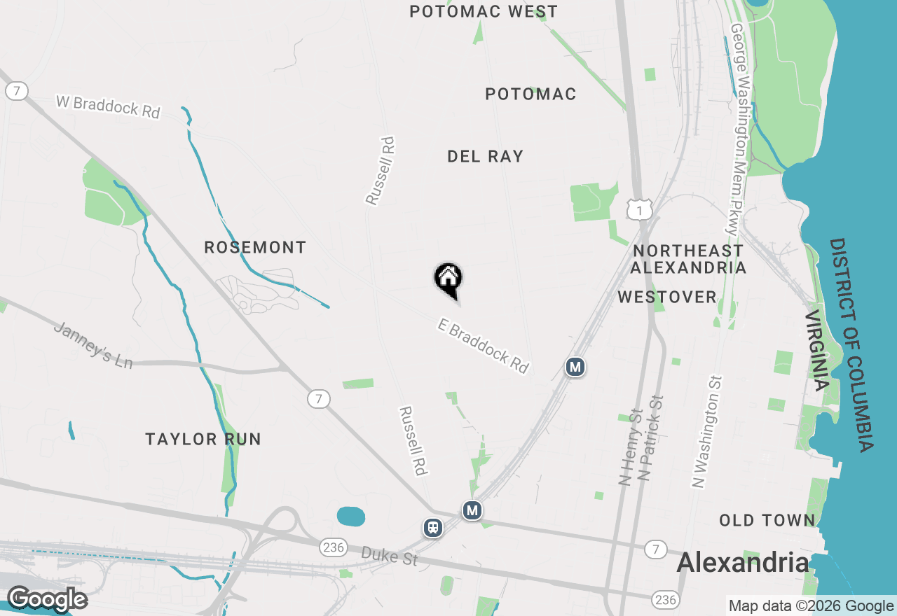 Map of 1202 Newton Street, Alexandria, VA 22301