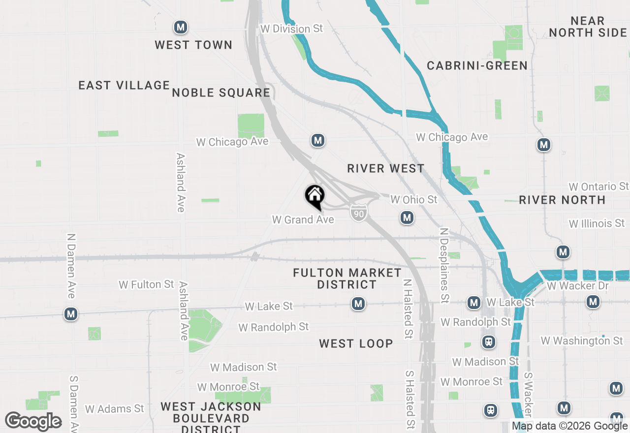 Map of 1120 W Grand Avenue #2, Chicago, IL 60642