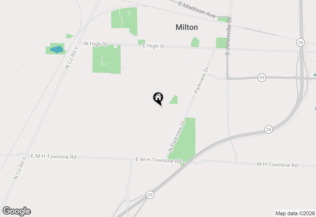 Map of 878 Red Hawk Drive, Milton, WI 53563