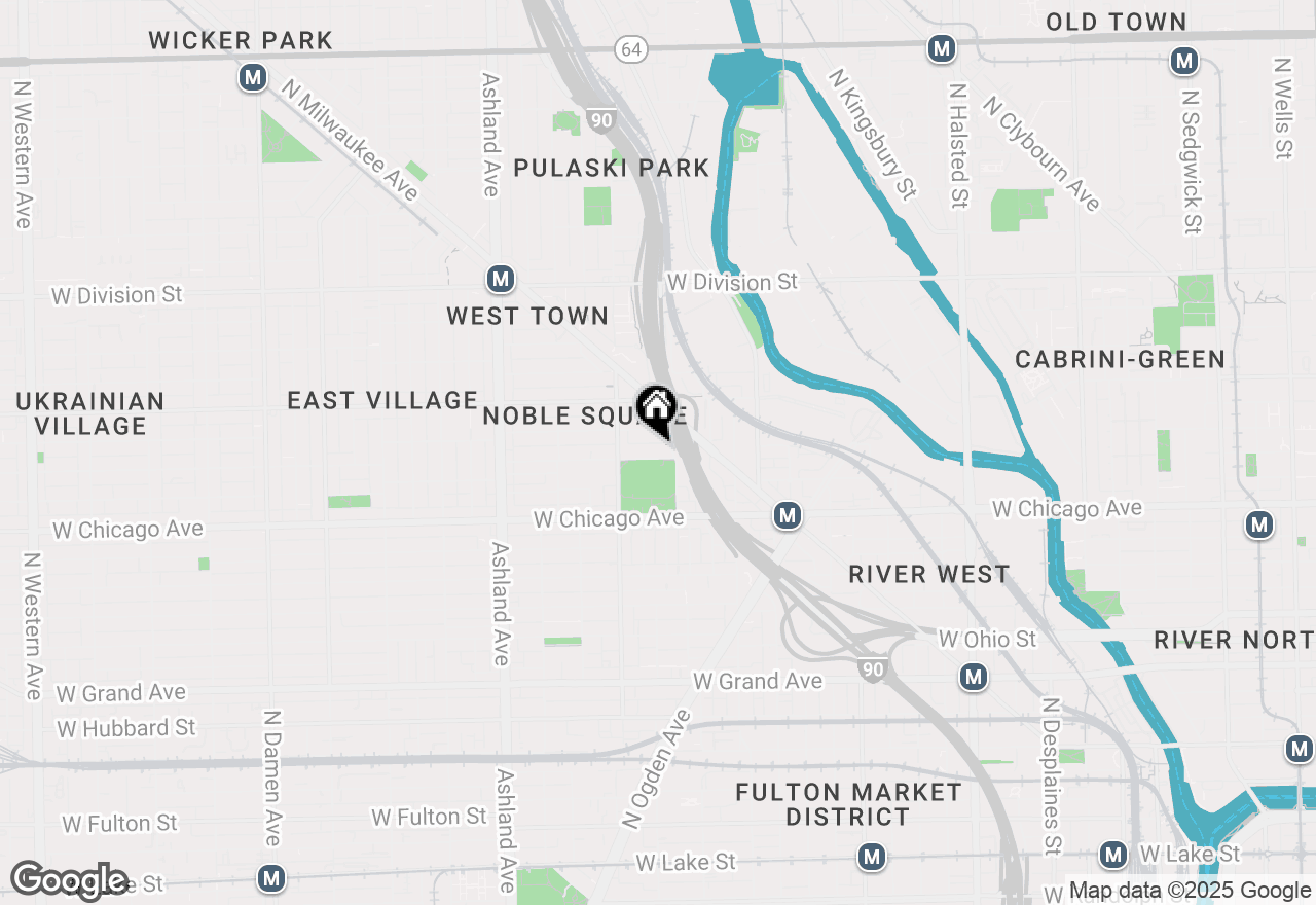 Map of 1316 W Chestnut Street, Chicago, IL 60642