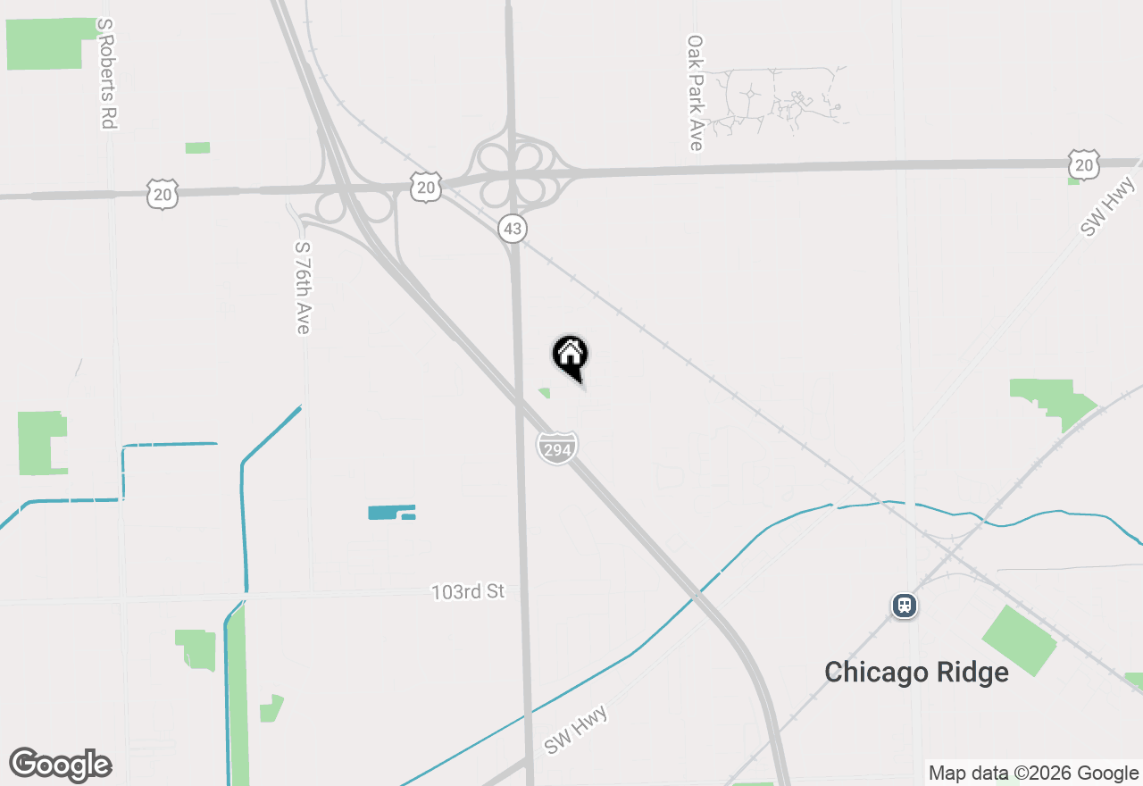 Map of 7048 Oconnell Drive #1W, Chicago Ridge, IL 60415