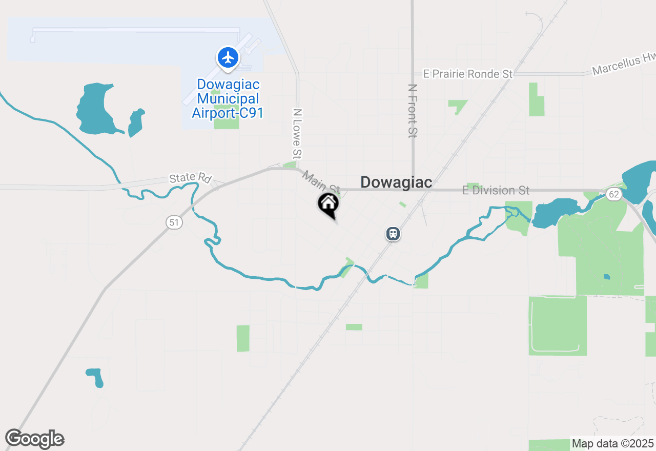 Map of 405 W High Street, Dowagiac, MI 49047