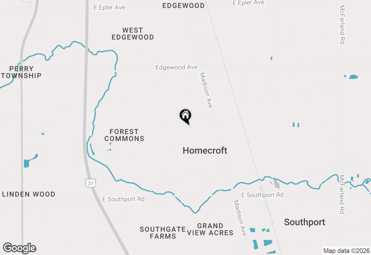 Map of 1408 E Banta Road, Indianapolis, IN 46227