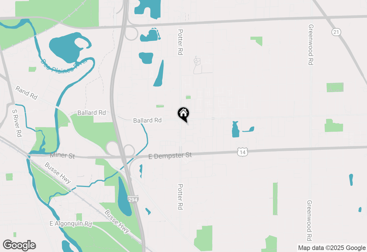 Map of 9396 Landings Lane #406, Des Plaines, IL 60016