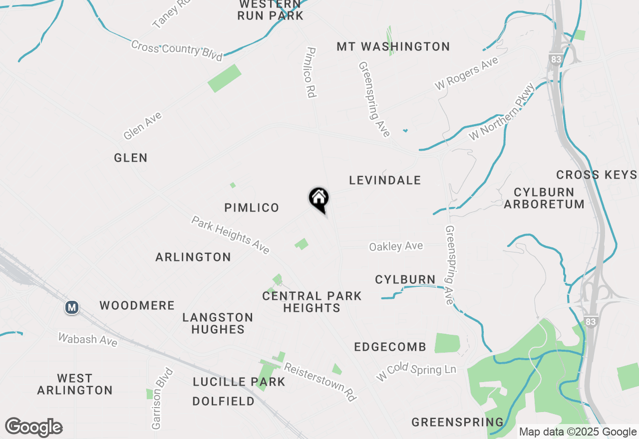 Map of 5104 Pembridge Avenue, Baltimore, MD 21215