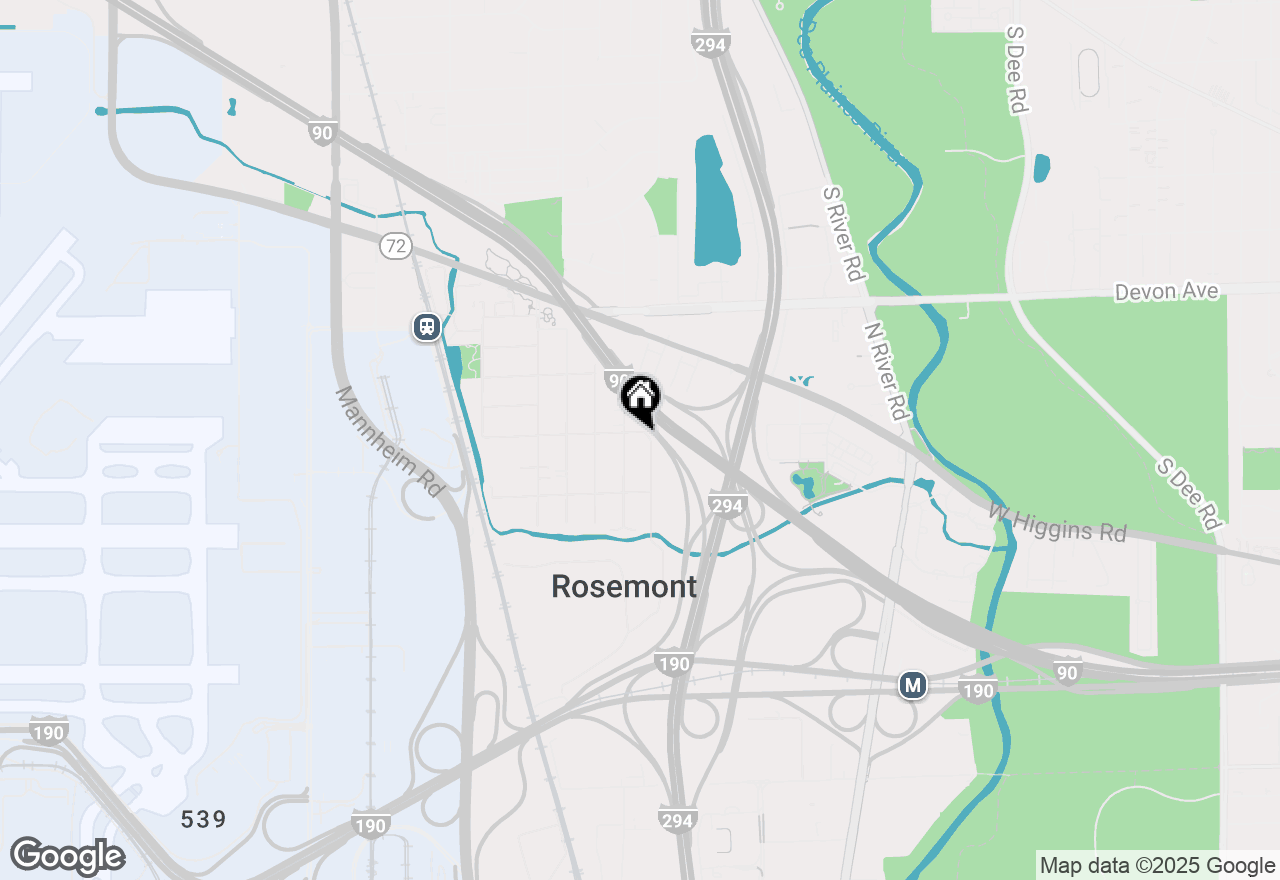 Map of 6140 Ruby Street, Rosemont, IL 60018