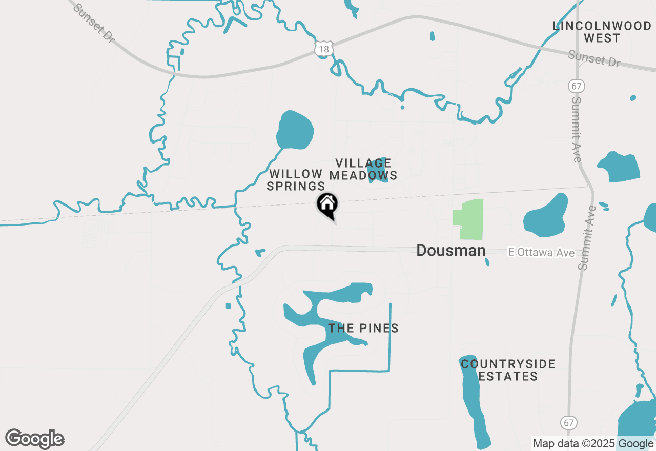 Map of W370S1805 Utica Rd, Dousman, WI 53118