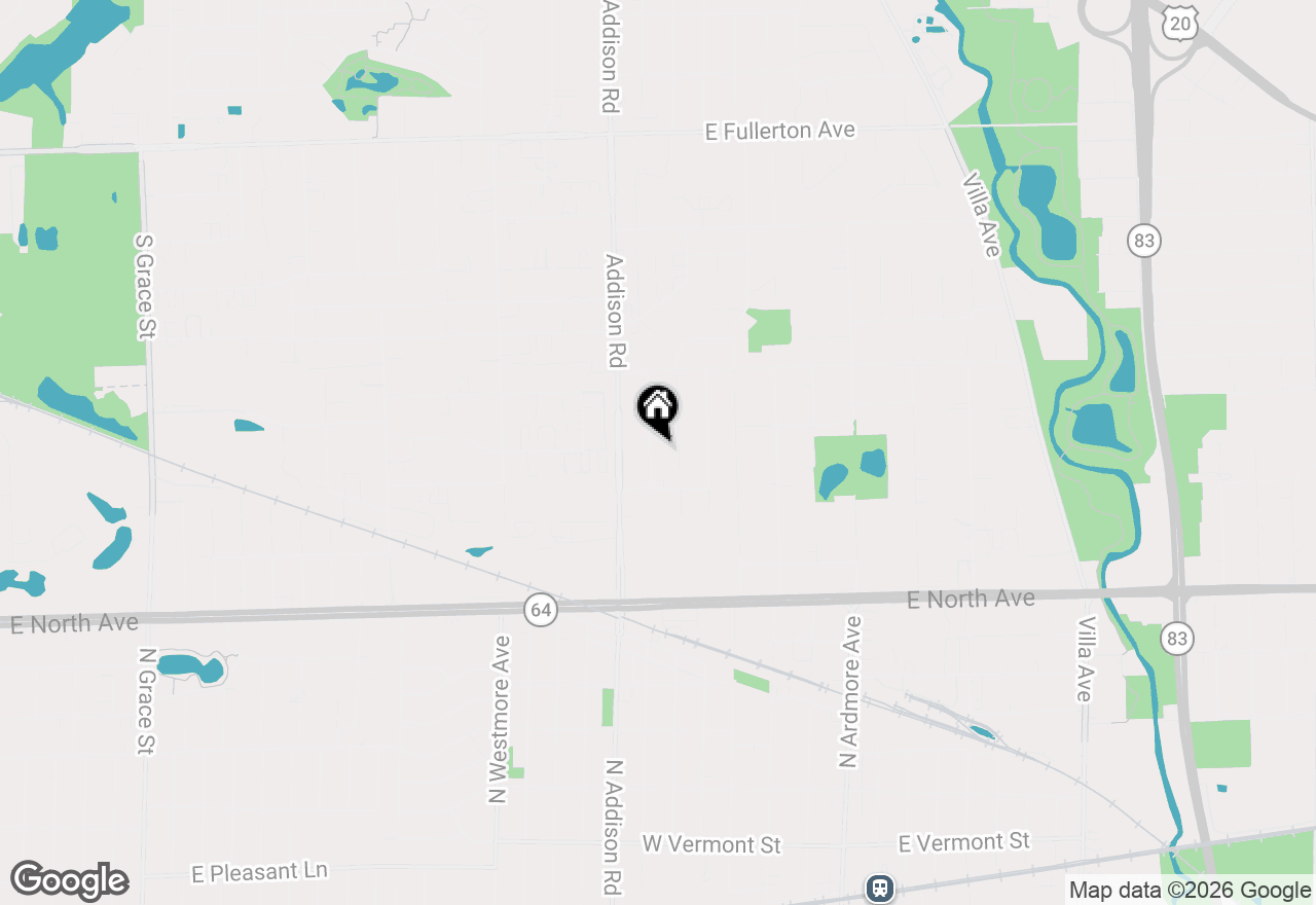 Map of 933 S Iowa Avenue, Addison, IL 60101