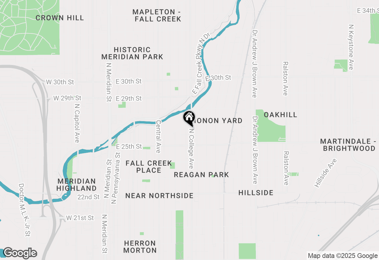 Map of 2620 N College Avenue, Indianapolis, IN 46205