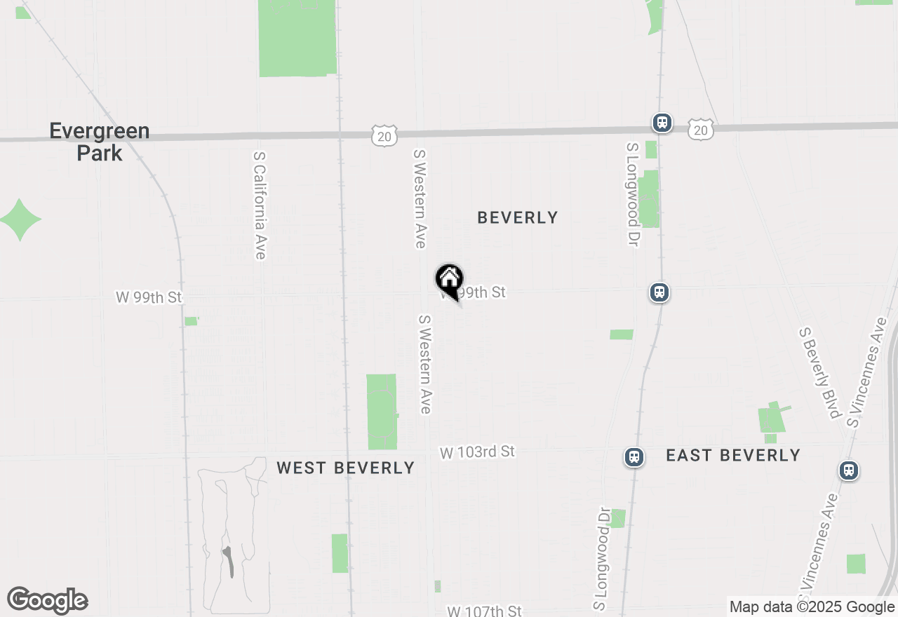 Map of 9923 S Claremont Avenue, Chicago, IL 60643