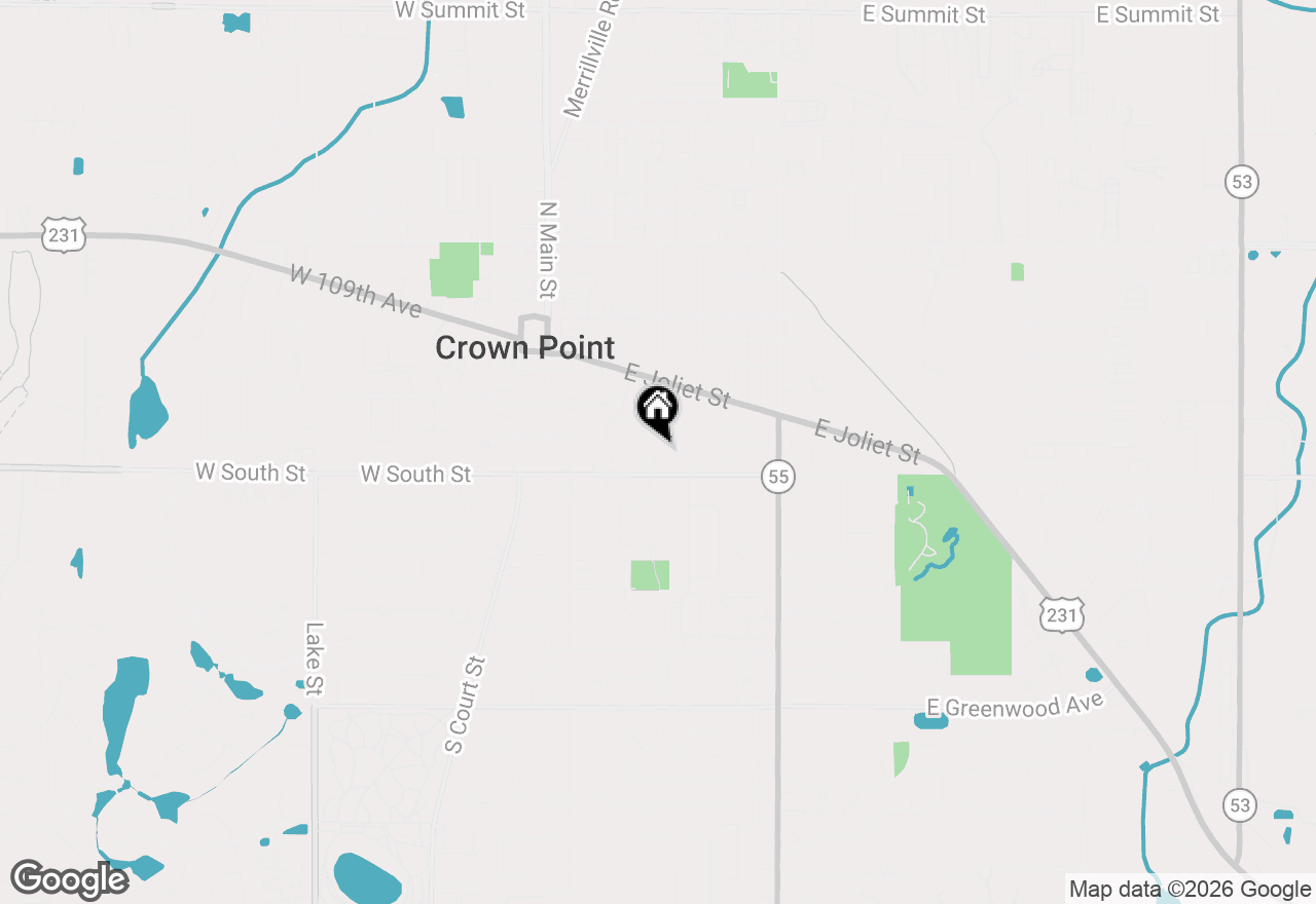 Map of 264 Pettibone Avenue, Crown Point, IN 46307