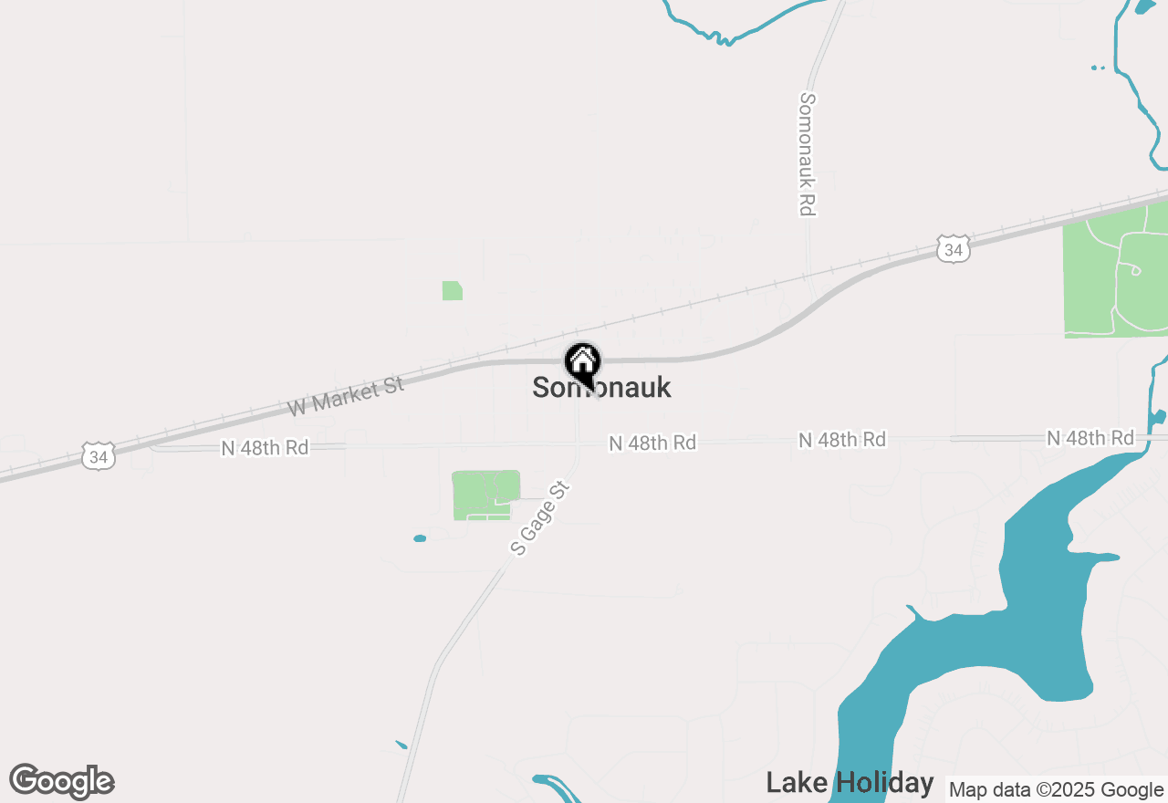 Map of 215 S Gage Street, Somonauk, IL 60552