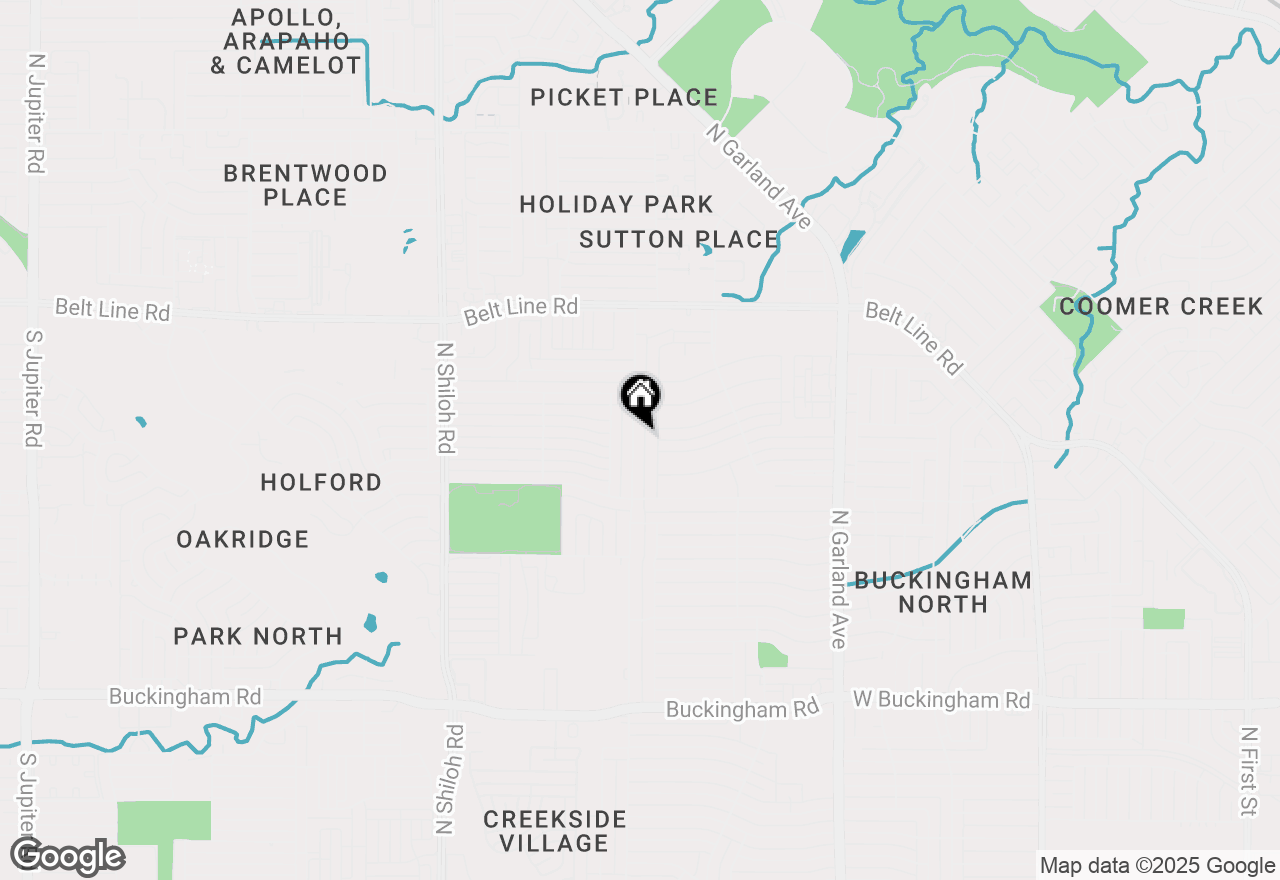 Map of 2610 Sam Houston Drive, Garland, TX 75044