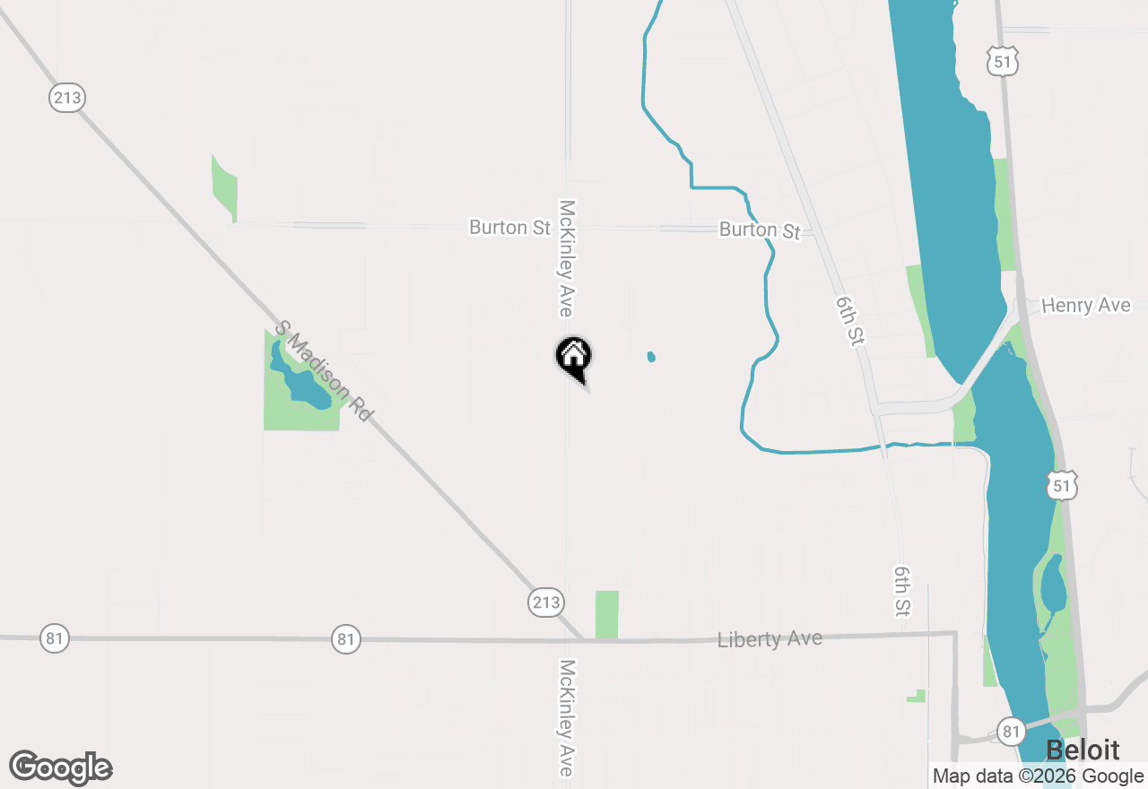Map of 1547 Mckinley Avenue, Beloit, WI 53511