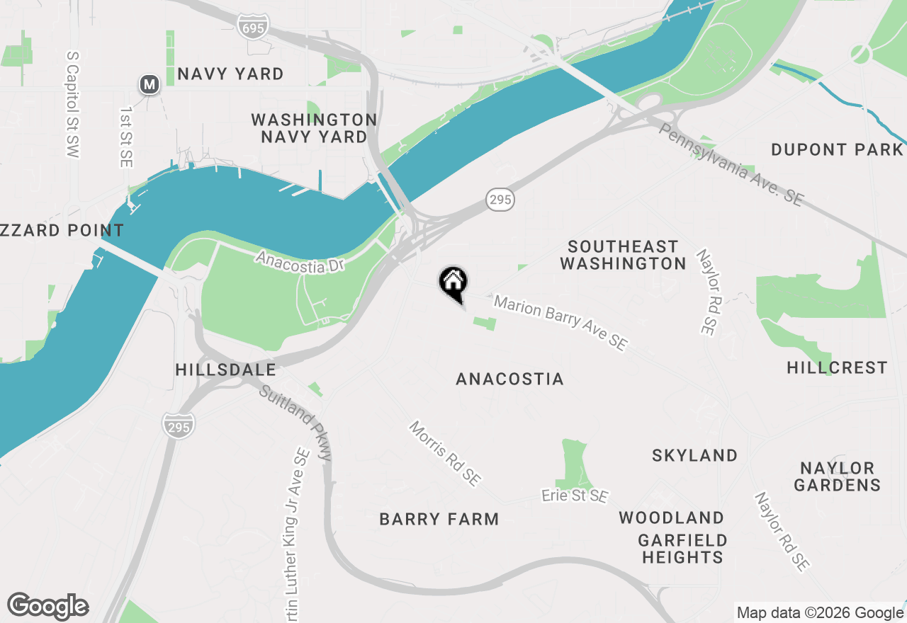 Map of 1339 Se U Street, Washington, DC 20020