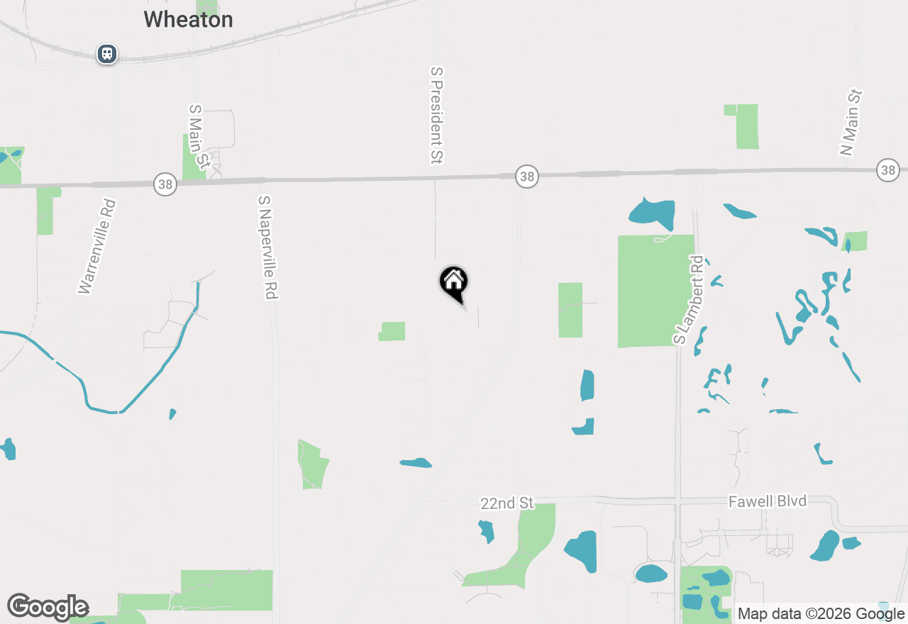Map of 1018 Dawes Avenue, Wheaton, IL 60189