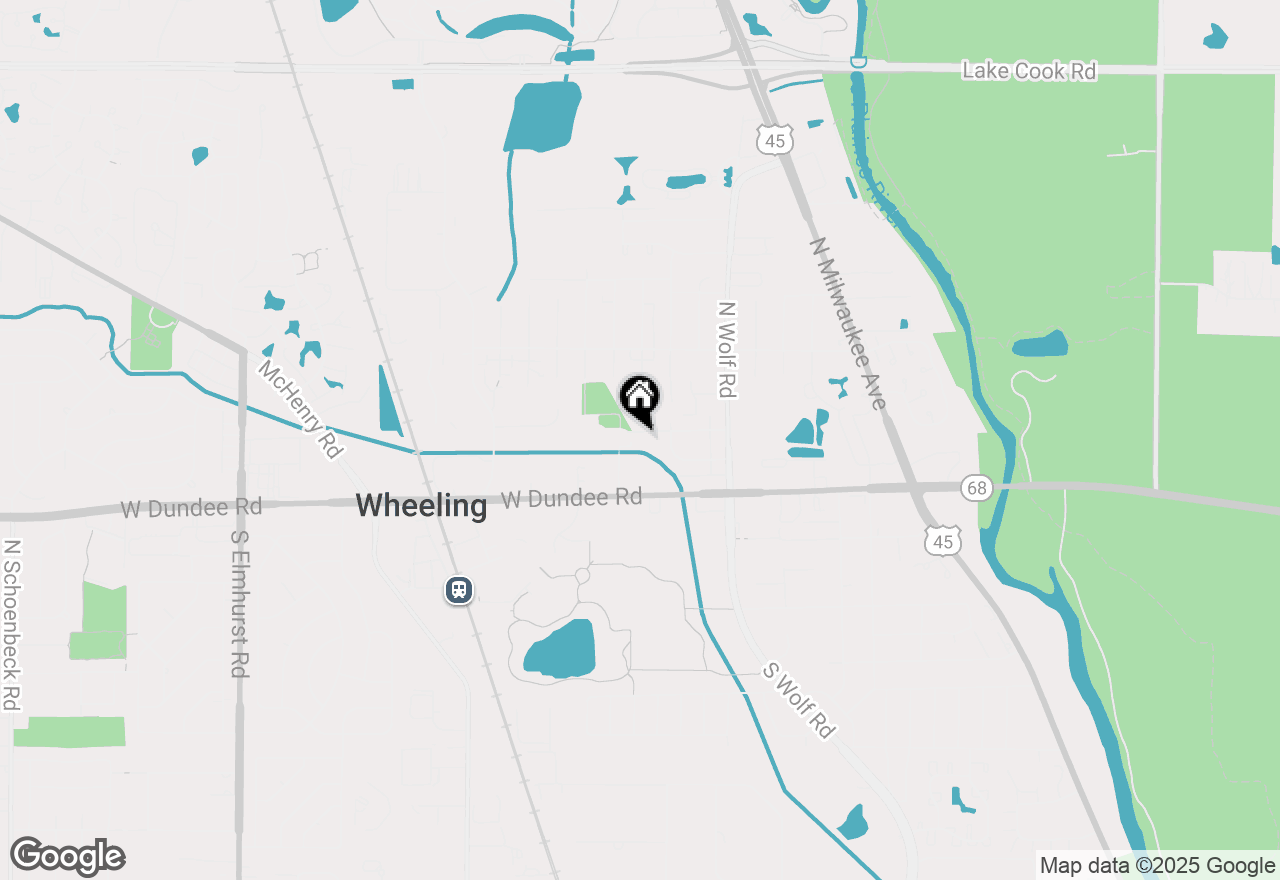 Map of 167 Glendale Street, Wheeling, IL 60090