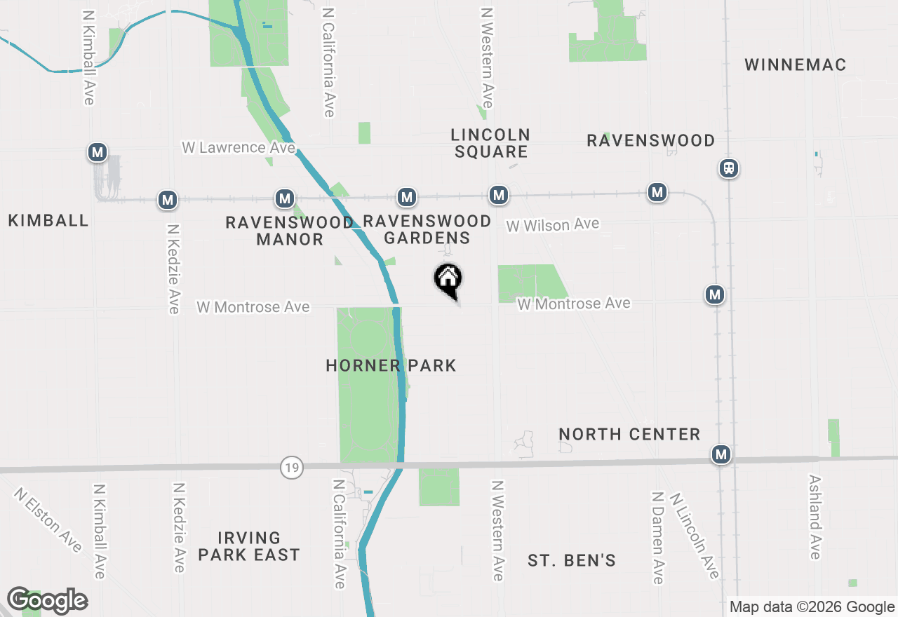 Map of 2477 W Montrose Avenue, Chicago, IL 60618