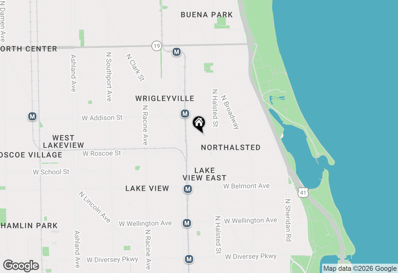 Map of 871 W Cornelia Avenue #1, Chicago, IL 60657