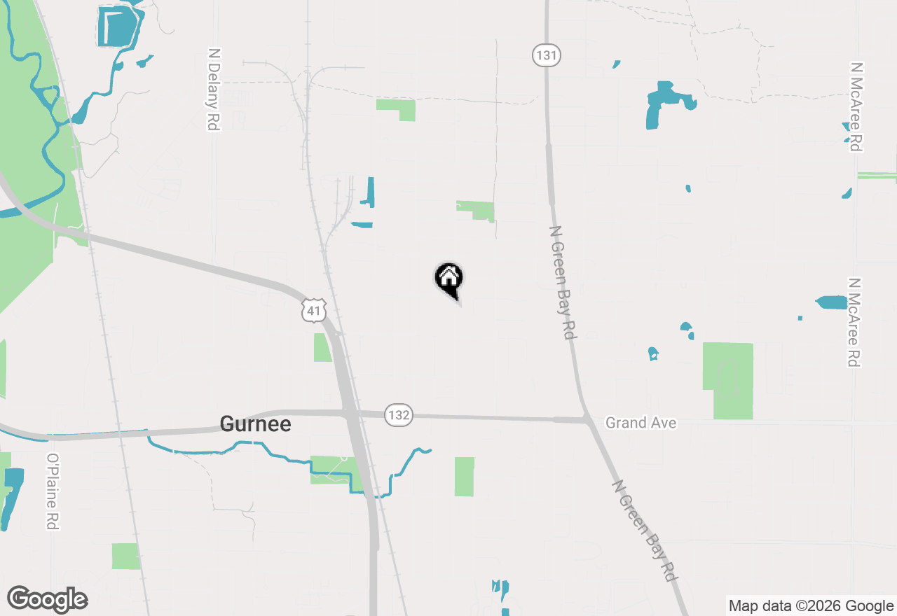 Map of 1070 Belle Plaine Avenue, Gurnee, IL 60031