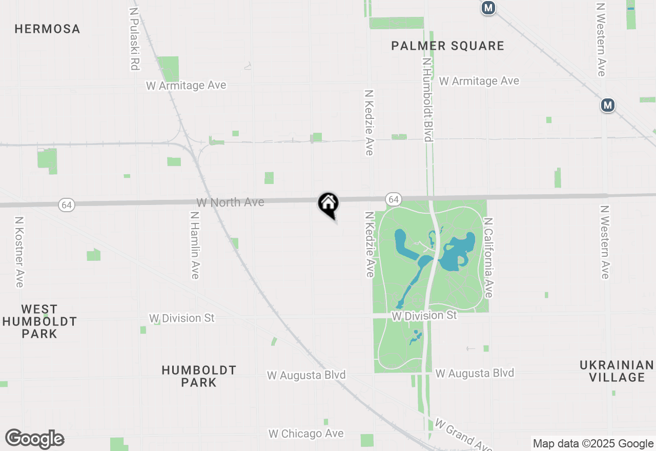 Map of 3324 W Le Moyne Street #2, Chicago, IL 60651